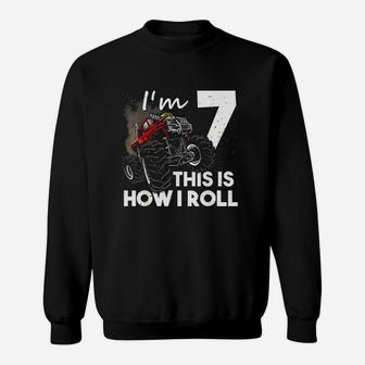 Monster Truck 7 Years Old Sweatshirt | Crazezy CA