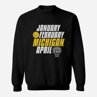 Month Of Michigan Basketball Sweatshirt - Thegiftio UK