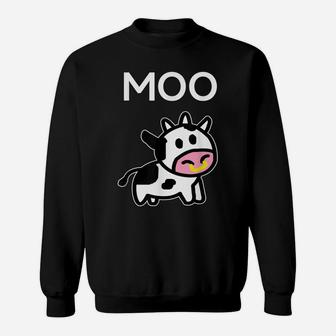 Moo Cow - Funny Farmer Cow T Shirt Sweatshirt | Crazezy CA