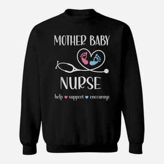 Mother Baby Nurse Appreciation | Postpartum Nursing Student Sweatshirt | Crazezy