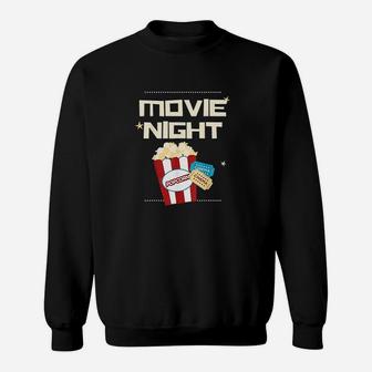 Movie Night Popcorn Tickets Cinema Coming Soon Sweatshirt | Crazezy CA