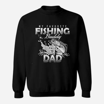 My Favorite Fishing Buddy Call Me Dad Sweatshirt | Crazezy DE