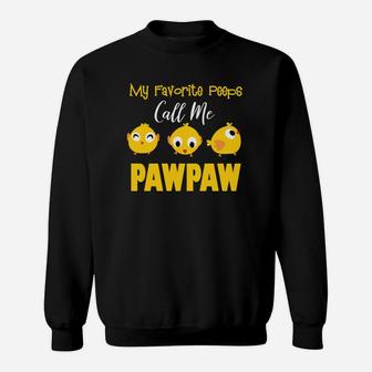 My Favorite Peeps Call Me Pawpaw Funny Easter Day Sweatshirt - Seseable