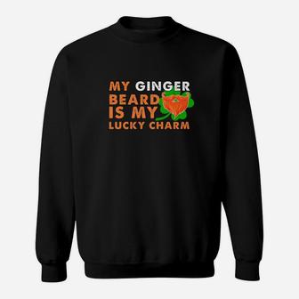 My Ginger Beard Is My Lucky Charm Stpattys Day Sweatshirt - Thegiftio UK