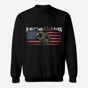 My Grandson Fights What You Fear - Proud Army Granddad Gift Sweatshirt | Crazezy