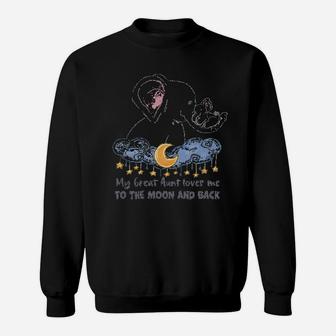 My Great Aunt Loves Me To The Moon And Back Elephant Sweatshirt - Thegiftio UK