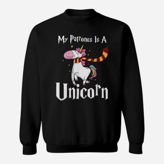 My Patronus Is A Unicorn 2019 Magic Unicorn Wizard Sweatshirt | Crazezy DE
