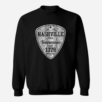 Nashville Country Music City Guitar Pick Sweatshirt | Crazezy CA