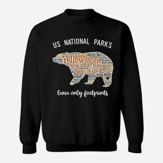 National Park Listing All National Parks Sweatshirt - Thegiftio UK