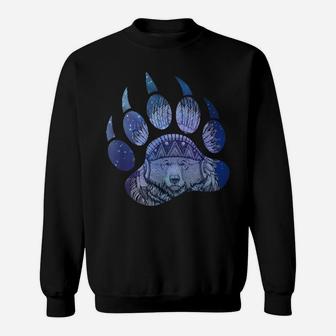 Native American Bear Claw Spirit Animal Totem Design Sweatshirt | Crazezy