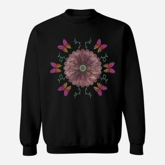Nature Insect Lepidopterist Flower Beautiful Butterfly Sweatshirt | Crazezy