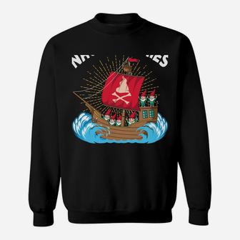 Nauti Gnomies Sailing Nordic Pirate Gnomes Sweatshirt Sweatshirt | Crazezy
