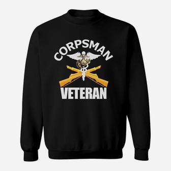 Navy Corpsman Navy Veteran Gift Ideas Sweatshirt | Crazezy AU