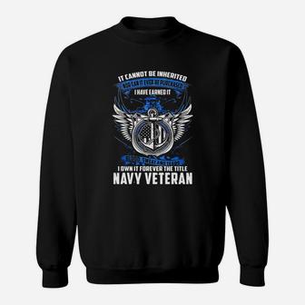 Navy Veteran T Shirt Sweatshirt - Thegiftio UK