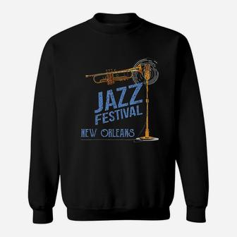 New Orleans Festival Of Jazz Music Sweatshirt - Thegiftio UK