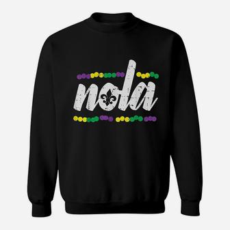 New Orleans Louisiana Jester Funny Mardi Gras Carnival Sweatshirt - Thegiftio UK