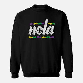 New Orleans Louisiana Jester Funny Mardi Gras Carnival Sweatshirt - Thegiftio UK