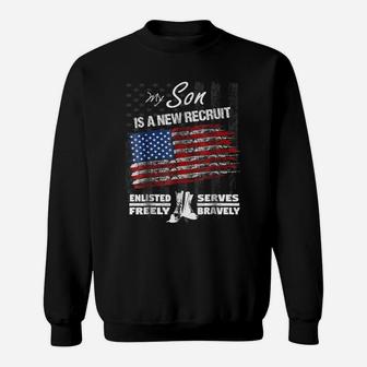New Recruit Shirt - My Son Joined The US Military Sweatshirt | Crazezy CA