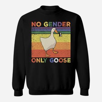 No Gender Only Goose Lgbt Sweatshirt - Monsterry