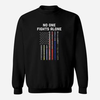 No One Fights Alone Sweatshirt | Crazezy