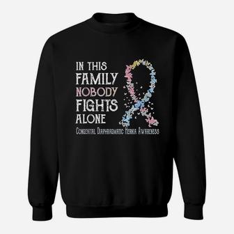 Nobody Fights Alone Congenital Hernia Sweatshirt | Crazezy