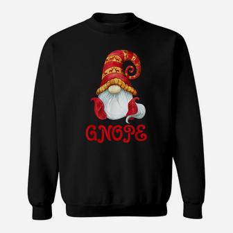 Nordic Gnome Christmas Gnope - Garden Gnome Merry Christmas Sweatshirt | Crazezy