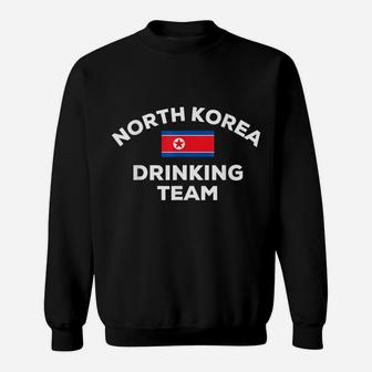 North Korea Korean Drinking Team Beer Flag Funny Drunk Gift Sweatshirt | Crazezy