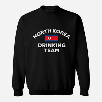 North Korea Korean Drinking Team Beer Flag Funny Drunk Gift Sweatshirt | Crazezy