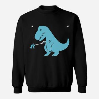 Now I'm Unstoppable - Funny T-Rex Dinosaur Sweatshirt | Crazezy CA