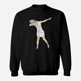 Nurse Dabbing Shirt - Funny Nurse Dab Gift Tee Sweatshirt | Crazezy CA
