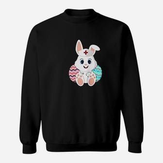 Nurse Easter Bunny Egg Green Sweatshirt | Crazezy