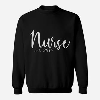 Nurse Established 2017 Cute Funny Nursery Sweatshirt | Crazezy