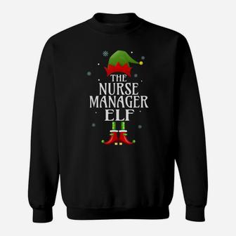 Nurse Manager Elf Xmas Funny Family Matching Christmas Sweatshirt | Crazezy