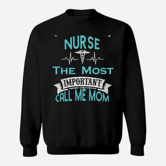 Nurse Mom Mother's Day Gift For Nurses Back Print Hoodie Sweatshirt | Crazezy CA