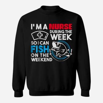 Nurse Tee So I Can Fish On The Weekend Fishing Sweatshirt | Crazezy
