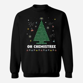 Oh Chemistree Periodic Table Chemistry Christmas Tree Sweatshirt | Crazezy UK