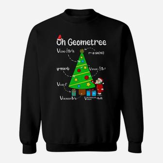 Oh Geometree Geometry Funny Maths Christmas Tree Sweatshirt | Crazezy AU