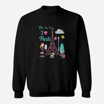 Oh La La I Love Paris Eiffel Tower French Traditions Sweatshirt | Crazezy UK