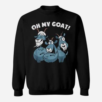 Oh My Goat Art Sweatshirt - Monsterry UK