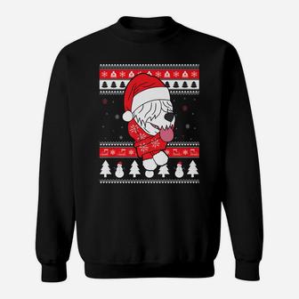 Old English Sheepdog Funny Dog Ugly Christmas Gift Sweatshirt | Crazezy UK