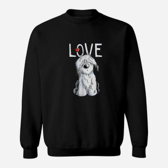 Old English Sheepdog Love Sweatshirt | Crazezy CA