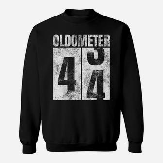 Oldometer 43-44 Yrs Old Man Woman Bday Graphic 44Th Birthday Sweatshirt | Crazezy UK