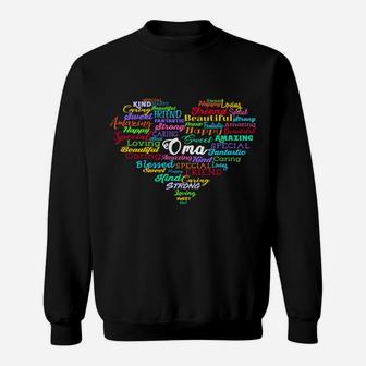Oma For Grandma Women Christmas Gifts From Day Grandkids Sweatshirt | Crazezy