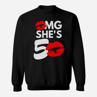Omg She Is 50 Sweatshirt - Monsterry