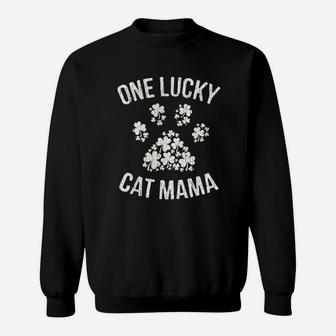 One Lucky Cat Mama Sweatshirt | Crazezy