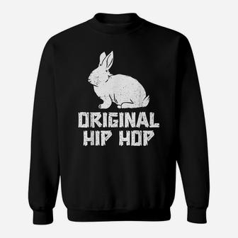 Original Hip Hop Bunny Easter Day Vintage Sweatshirt | Crazezy UK