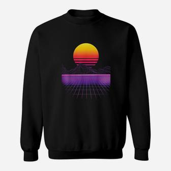 Outrun Synthwave Aesthetic 80s Retro Sweatshirt - Thegiftio
