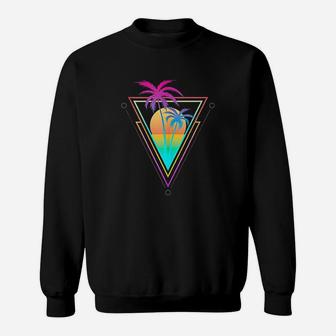 Palm Trees Sunset Beach Sweatshirt | Crazezy AU