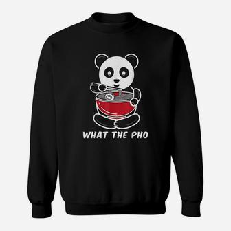 Panda What The Pho Ramen Noodles Sweatshirt | Crazezy UK
