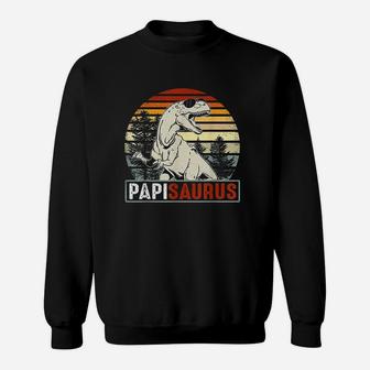Papisaurus Papi Saurus Dinosaur Vintage Sweatshirt | Crazezy